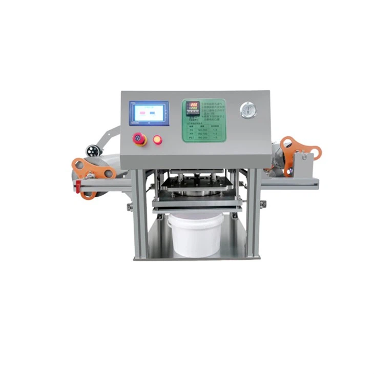 Plastikinės statinės plėvelės pjovimo sandarinimo mašina